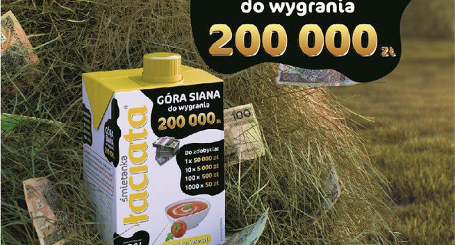"Góra siana” w loterii promocyjnej śmietanki Łaciata (wideo)