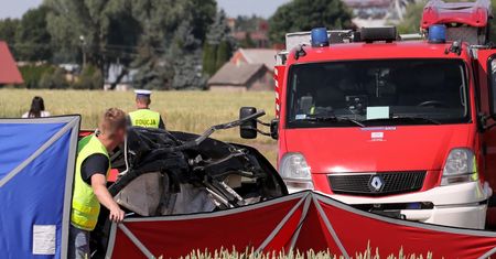Koszmarny wypadek w Elżbietowie. Zginęło troje dzieci