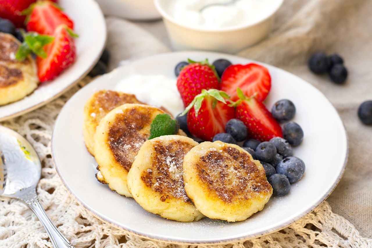 Cottage cheese pancakes