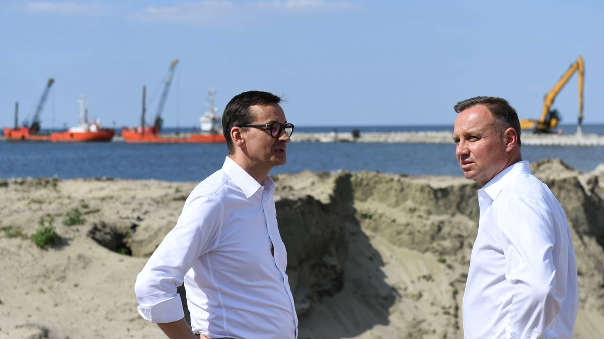 Andrzej Duda, Mateusz MorawieckiAdam War�awaAndrzej Duda Mateusz Morawiecki, budowa, BINARY<(16) bytes>, BINARY<(16) bytes>, praca, prace, przekop, skowronkach, wizyta
