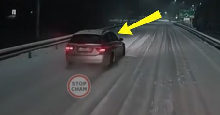 BMW wyprzedzało na śniegu. Oto finał. Nagranie obiega sieć