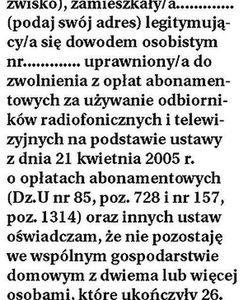 Dowiedz się, jak nie płacić abonamentu RTV