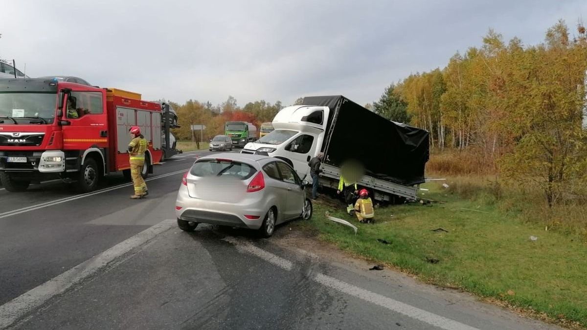 Wypadek na obwodnicy Lubartowa 21.10