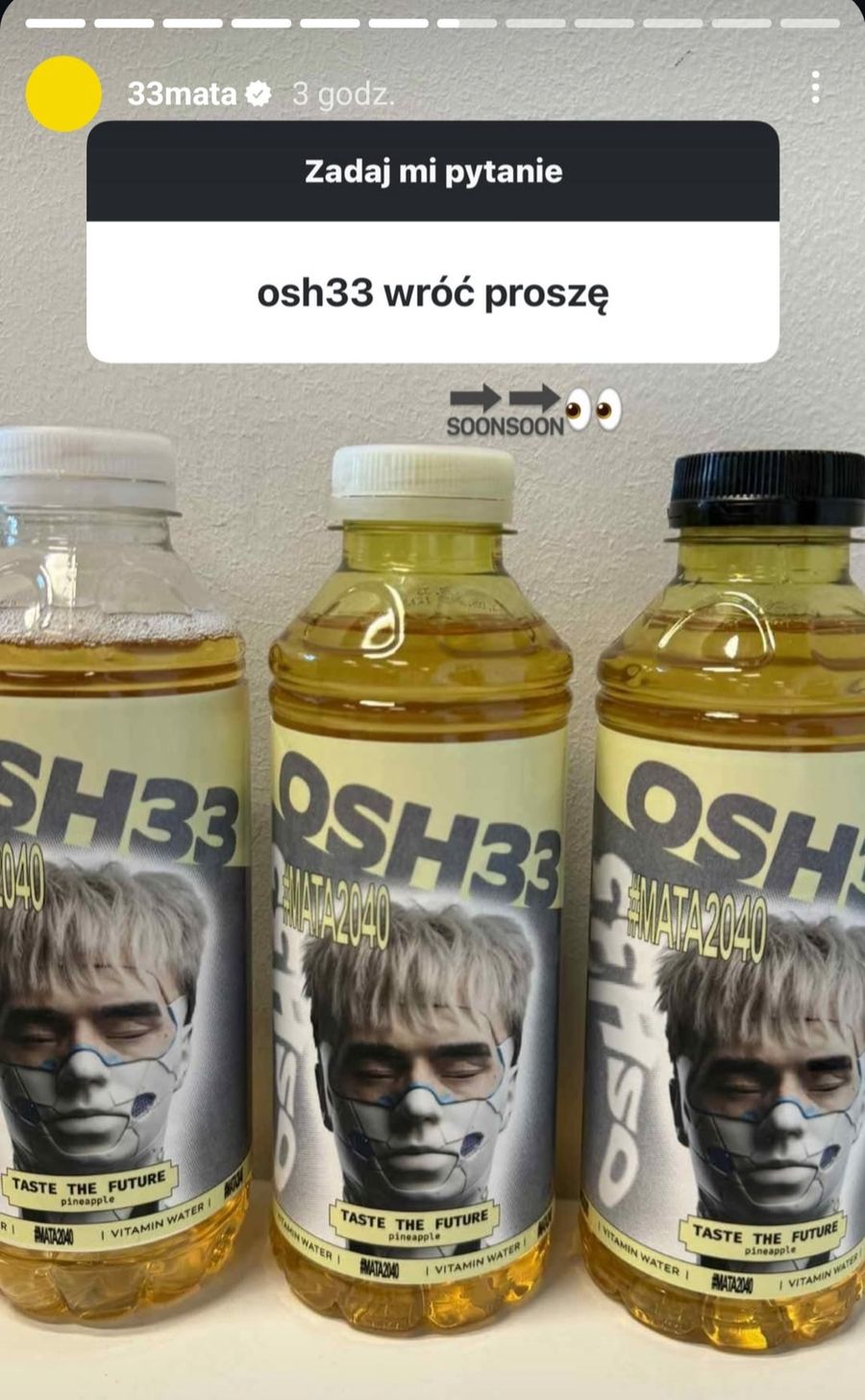 Nowy napój Oshee x Mata