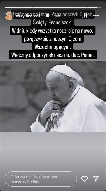 Gwiazdy żegnają papieża Franciszka