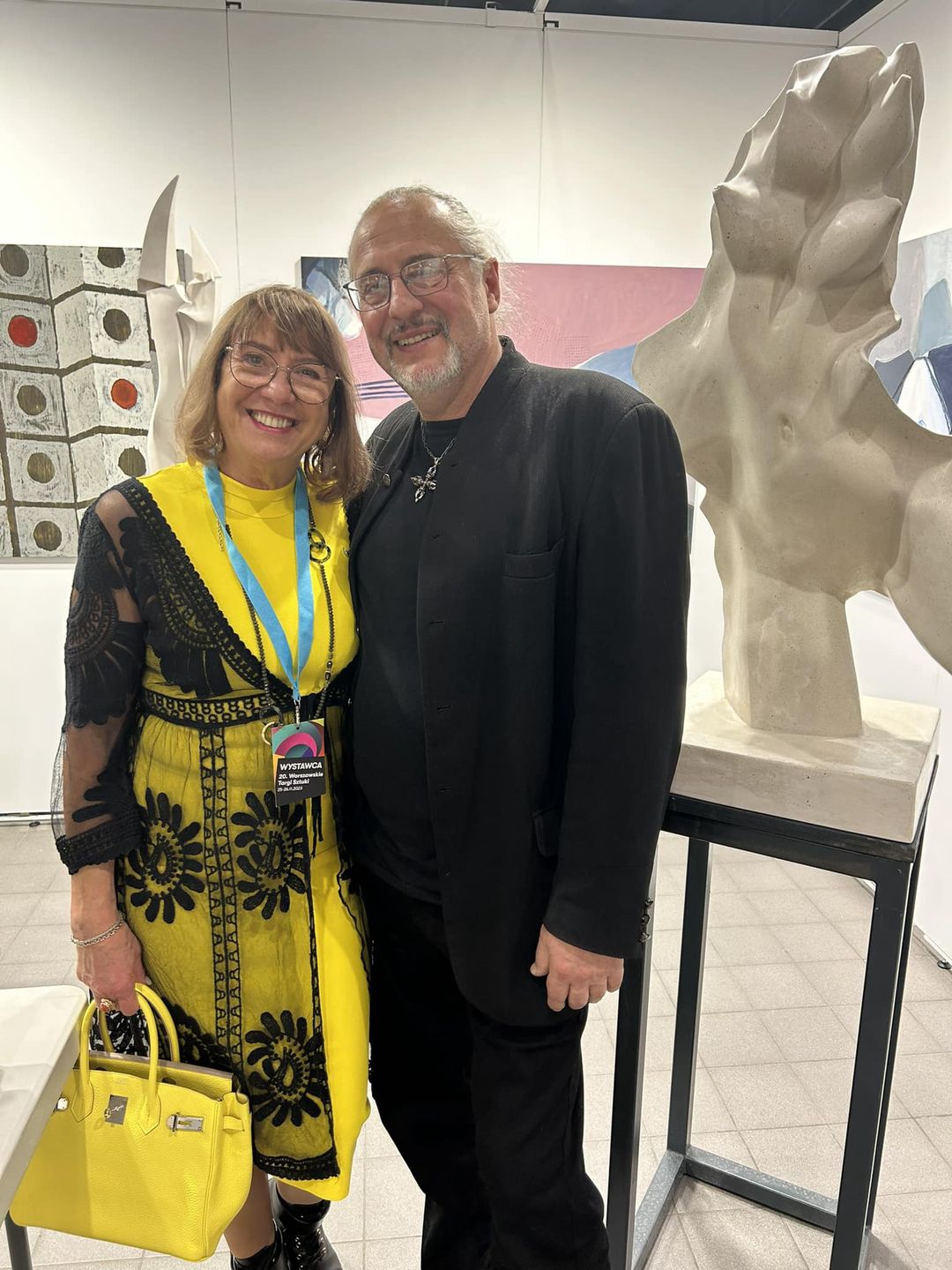 Iwona Lewandowska na wystawie ukochanego 