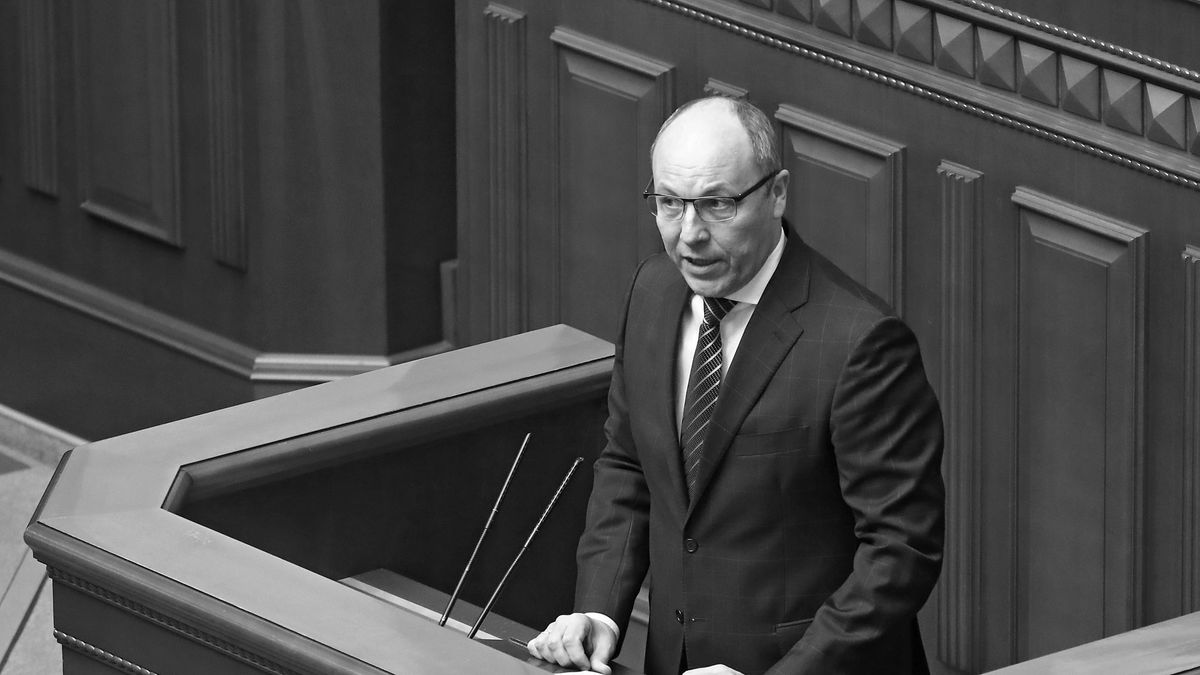 Verkhovna Rada sitting on March 3, 2021
KYIV, UKRAINE - MARCH 3, 2021 - European Solidarity MP Andriy Parubiy addresses his colleagues from the rostrum during a sitting of the Verkhovna Rada, Kyiv, capital of Ukraine. - PHOTOGRAPH BY Ukrinform / Future Publishing (Photo credit should read Volodymyr Tarasov/ Ukrinform/Future Publishing via Getty Images)
TARASOV
