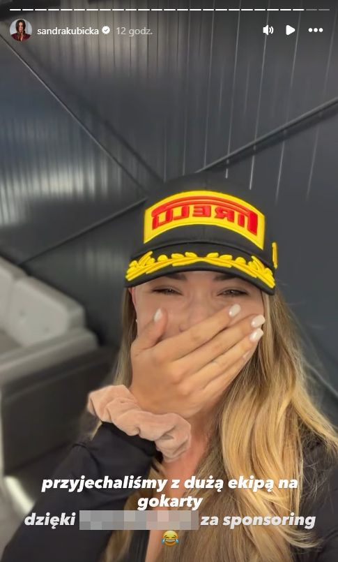 Sandra Kubicka wybyła z nowym ukochanym na gokarty