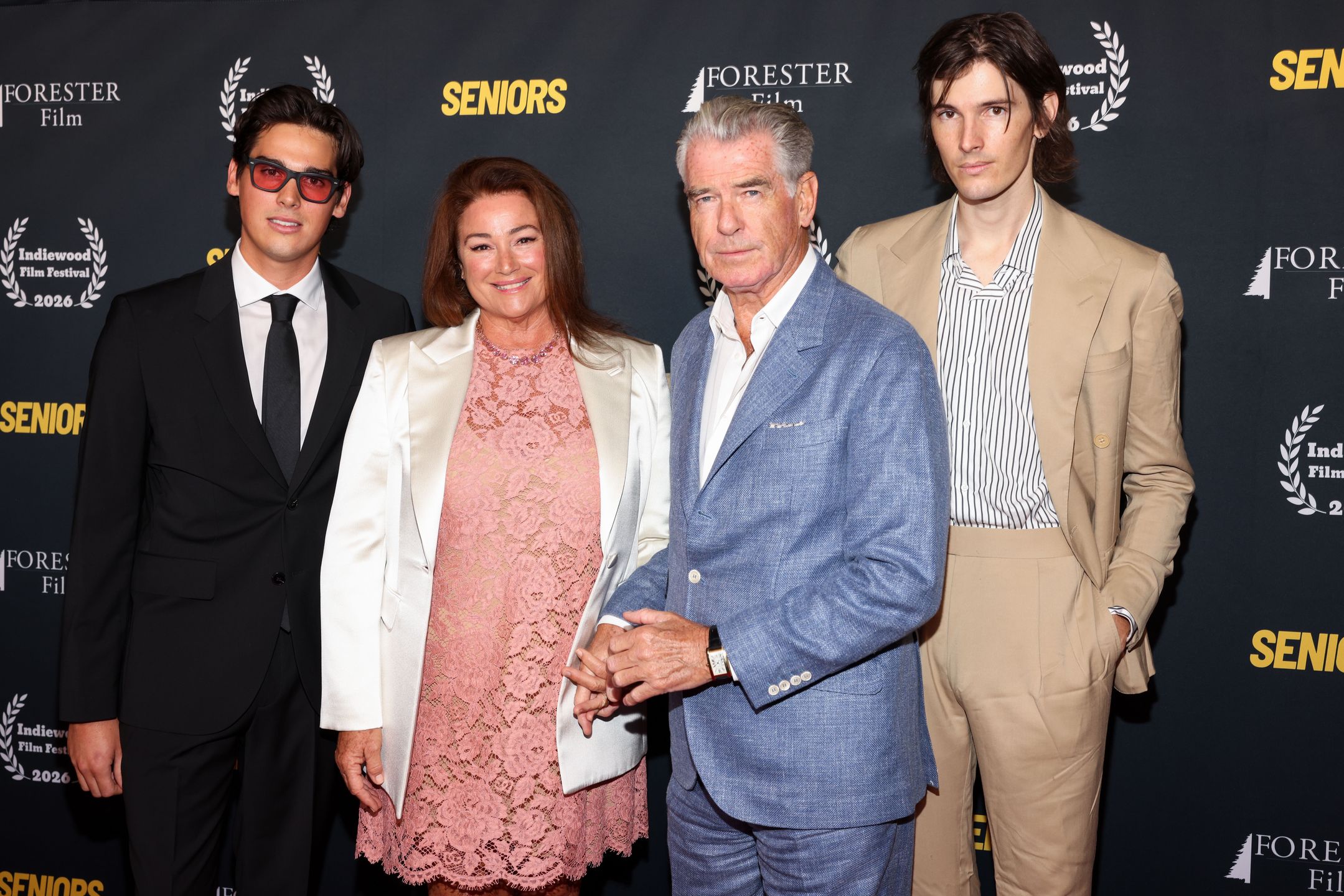 Paris Brosnan, Keely Shaye Smith, Pierce Brosnan i Dylan Brosnan
