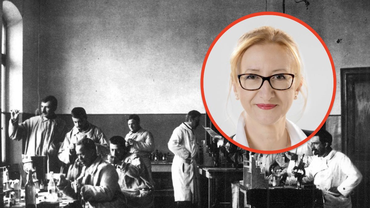 Ludwik Hirszfeld w laboratorium. O jego dokonaniach mówi dr. Renata Pałyga z PAN