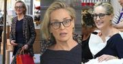 Wyluzowana Sharon Stone rozpieszcza się w salonie piękności