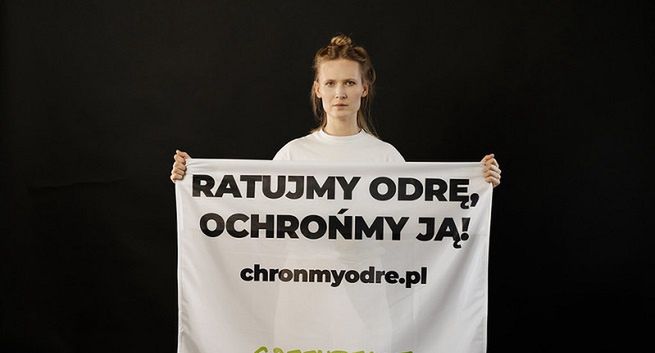 Aktorka z "Wielkiej wody" w kampanii Greenpeace apeluje o utworzenie parku narodowego w Dolinie Dolnej Odry