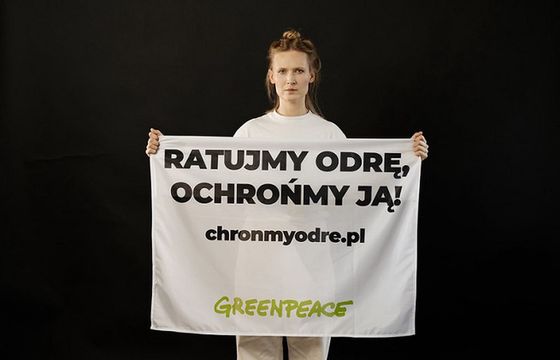 Aktorka z "Wielkiej wody" w kampanii Greenpeace apeluje o utworzenie parku narodowego w Dolinie Dolnej Odry
