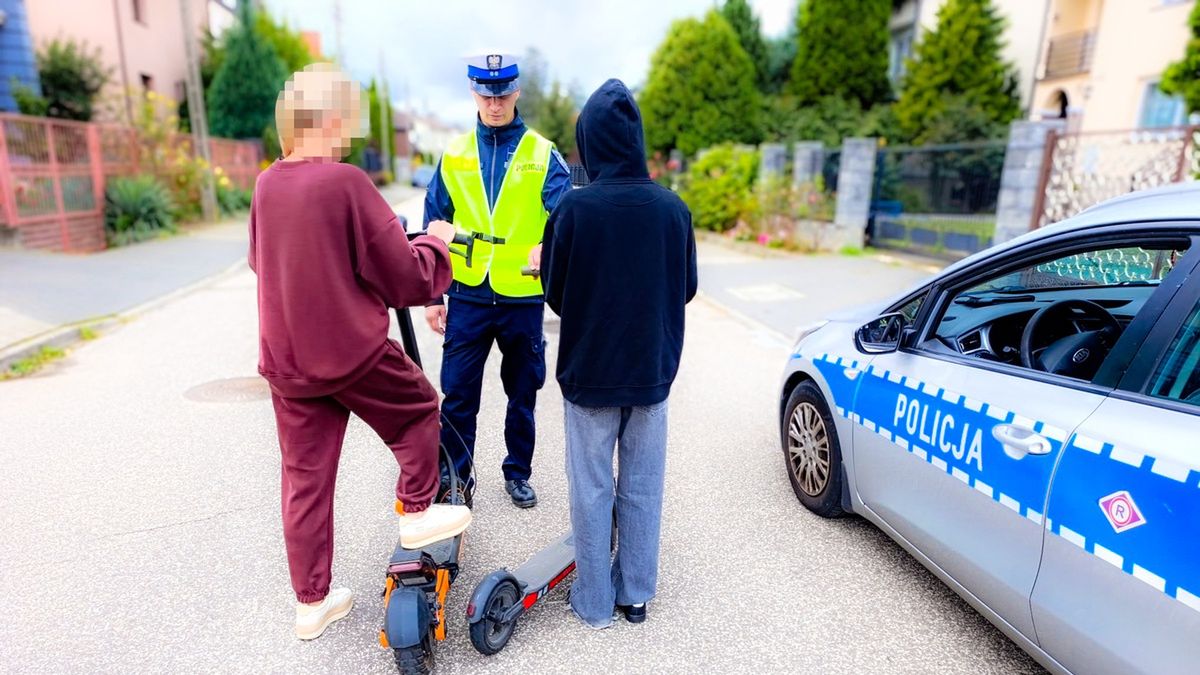 Kontrola osób korzystających z hulajnóg