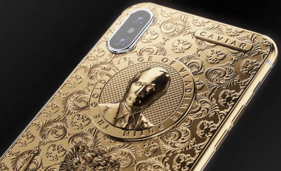 Apple iPhone X w edycji Leaders Putin Golden Age firmy Caviar