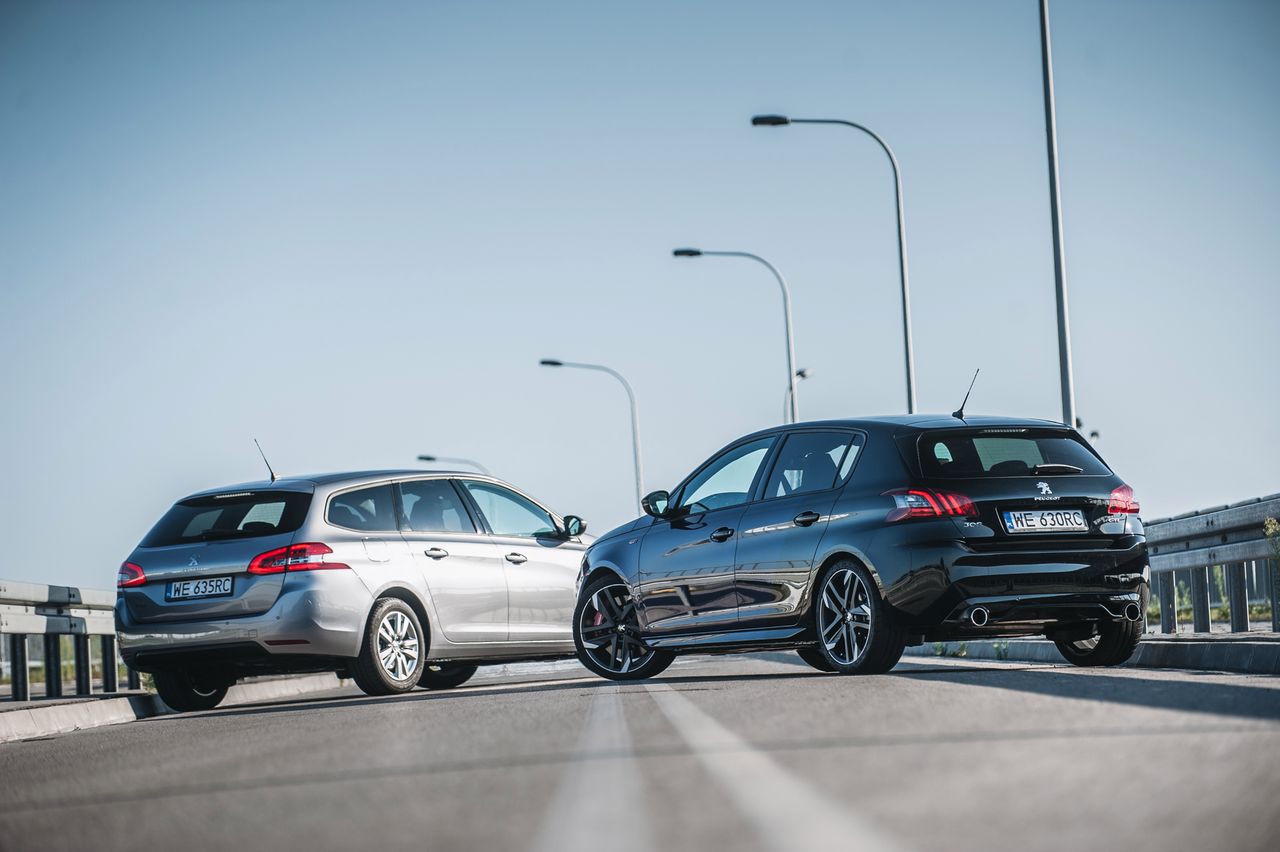 308 wspomnień z tygodnia z dwoma wersjami Peugeot 308