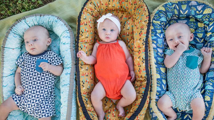 Trojaczki, które ważyły prawie 10 kg