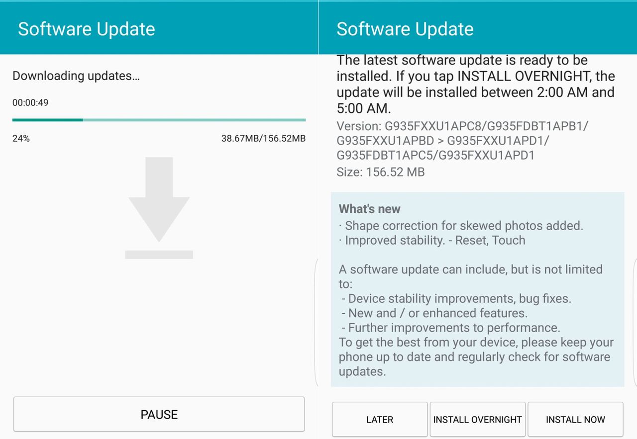 Update dla Galaxy S7 i S7 edge