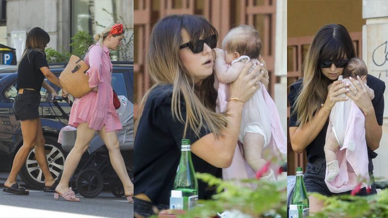 Anna Lewandowska na kawce z Zosią Ślotałą