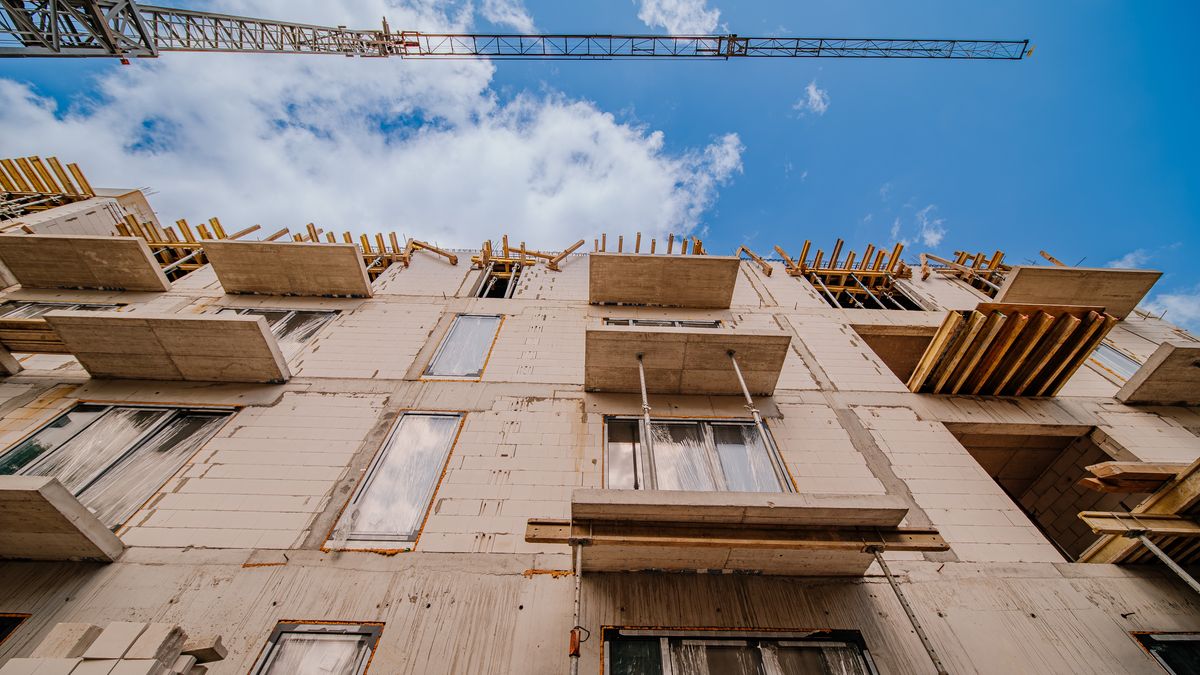 budowa, dźwig, miejsce, architektura, niebo, beton, dom, budynek, rozwój, bisnes, nowe, stal, miejski, inżynieria, wysoki, miasto, kredyt, deweloperka, mieszkanie