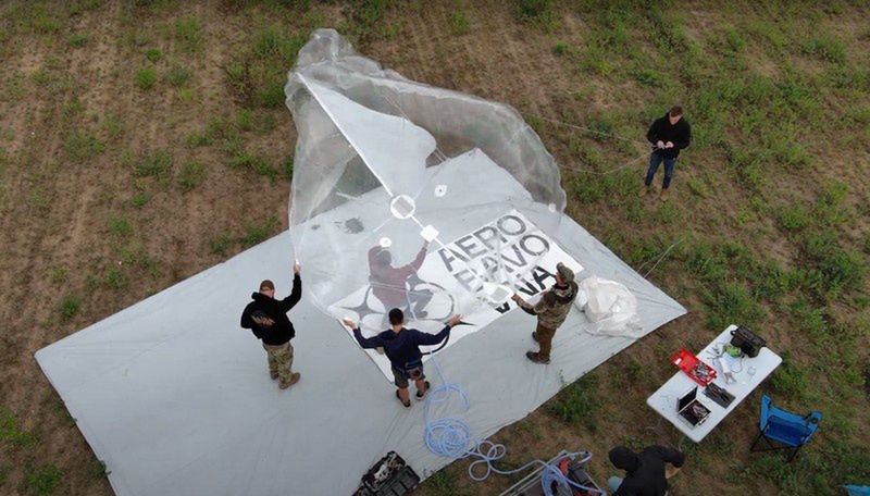 Ukraiński aerostat (balon) produkcji firmy Aerobavovna.