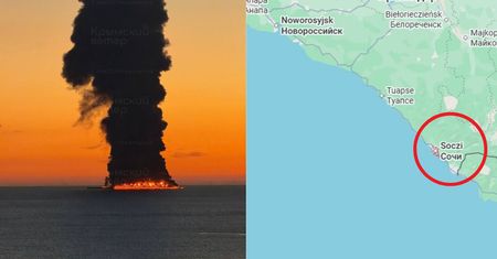 Pożar tankowca w pobliżu Soczi. Należał do "floty cieni"?