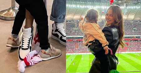Anna Lewandowska kibicowała mężowi, DEPCZĄC szalik reprezentacji?! (FOTO)