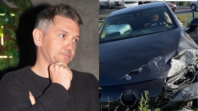 Czeczot i Gorczyca mieli wypadek. Aktor pokazał auto