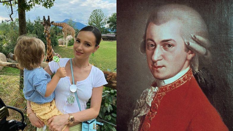 Mały wirtuoz Liam prosi mamę Marinę o włącznie mu przed snem MOZARTA... 