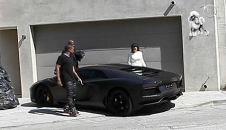 Kim i Kanye w nowym lamborghini!