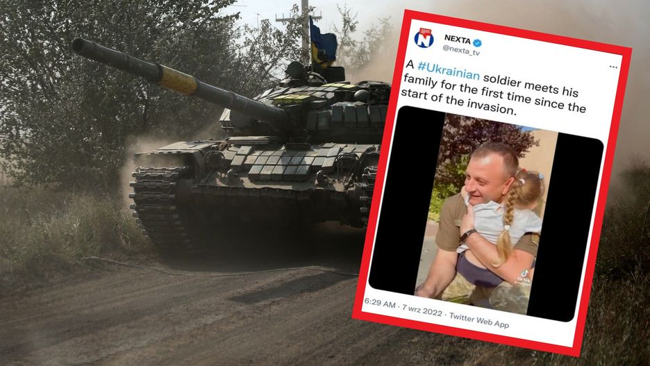 Ukraiński żołnierz powrócił do rodziny