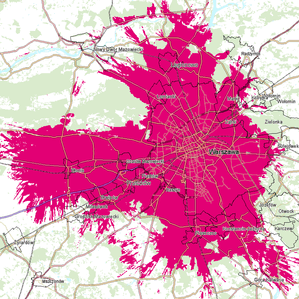 Mapy zasięgu 5G w T-Mobile