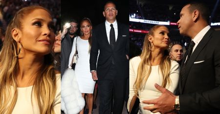 Jennifer Lopez zabrała chłopaka na walkę Mayweathera z McGregorem (ZDJĘCIA)