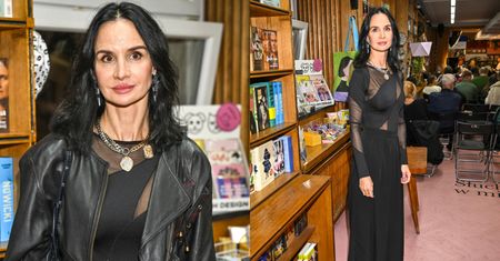 Mroczna Viola Kołakowska w prześwitach bryluje na salonach pierwszy raz od potwierdzenia rozstania z Tomaszem Karolakiem