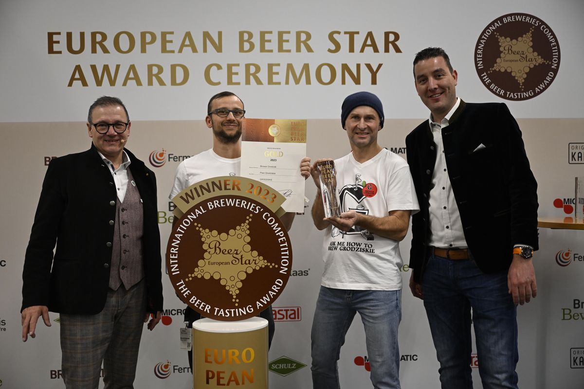 piwo, konkurs, browar Browar Grodzisk ze złotem na European Beer Star