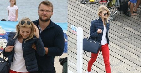 Kasia Tusk i Staszek Cudny na plaży! (ZDJĘCIA)