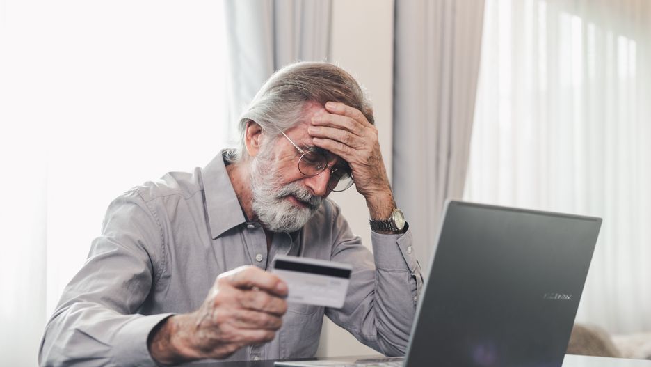Upset senior elderly man holding credit card by laptop having trouble worry finance safety data or online payment security. Bank client concerned about problem with credit card, financial fraud threat
Upset senior elderly man holding credit card by laptop having trouble worry finance safety data or online payment security. Bank client concerned about problem with credit card, financial fraud threat
finance, laptop, person, caucasian, elderly, money, pay, problem, senior, upset, male, man, frustrated, nervous, older, online, payment, pensioner, retirement, sad, credit card, computer, home, bank, buy, client, customer, debt, difficulty, emotion, internet, mature, secure, serious, shopping, store, trouble, worried, fraud, online shopping, scam, bankrupt, grandfather, shocked, broke, tax, confused, mistake, finance, laptop, person, caucasian, elderly, money, pay, problem, senior, upset, male, man, frustrated, nervous, older, online, payment, pensioner, retirement, sad, credit card, computer, home, bank, buy, client, customer, debt, difficulty, emotion, internet, mature, secure, serious, shopping, store, trouble, worried, fraud, online shopping, scam, bankrupt, grandfather, shocked, broke, tax, confused, mistake