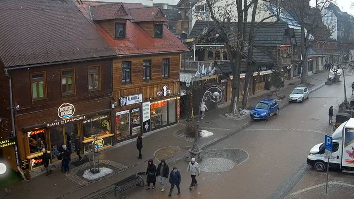 Ujęcie z Krupówek (sobota, 14 lutego).