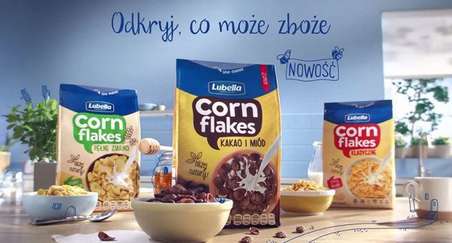 Lubella promuje w telewizji nowy smak płatków Kakao i Miód (wideo)