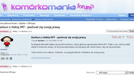 Pokaż, co przygotowałeś na konkurs z Nokią N97 1