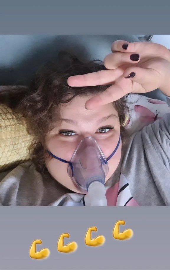 Dominika Gwit pokazała zdjęcie w masce tlenowej