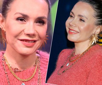 Olga Bołądź na czerwonym dywanie. Sprytnie ukryła ciążowy brzuszek