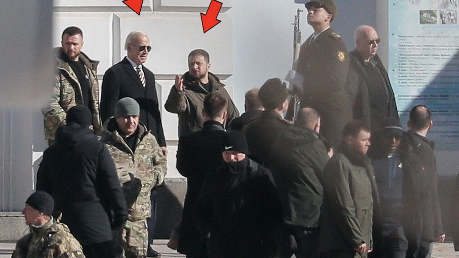 Zdjęcia z poniedziałkowego spotkania prezydenta Stanów Zjednoczonych Joe Bidena z prezydentem Ukrainy Wołodymyrem Zełenskim