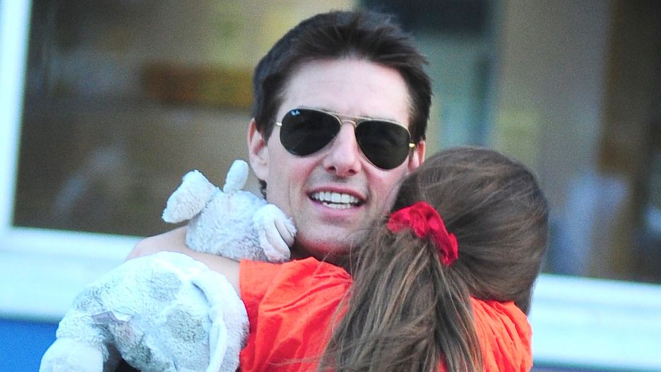Tom Cruise z córką w 2010 r.