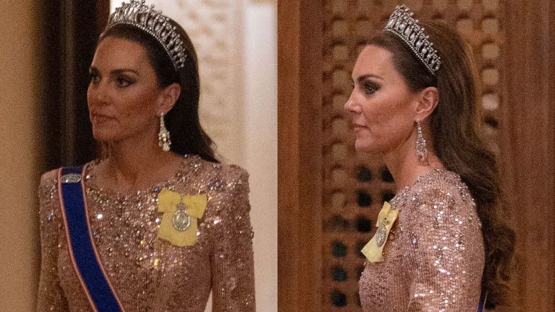 Księżna Kate błyszczy na królewskim ślubie w cekinowej sukni za ponad 26 TYSIĘCY ZŁOTYCH (ZDJĘCIA)