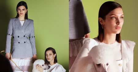 Bella i Kendall pozują z pudelkiem