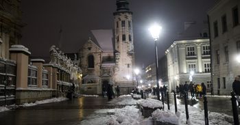 A teraz mróz! I poniedziałkowe korki. Ale zimowy Kraków robi wrażenie. Zobaczcie!