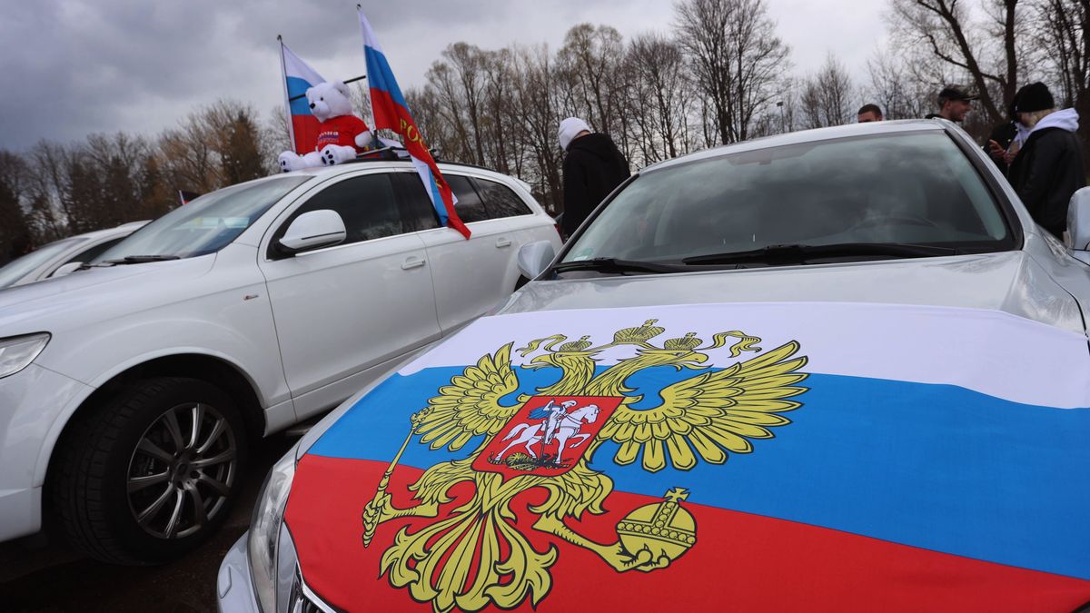 Prorosyjski protest w Niemczech 