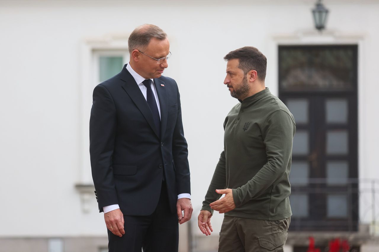 Prezydenci Andrzej Duda i Wołodymyr Zełenski 