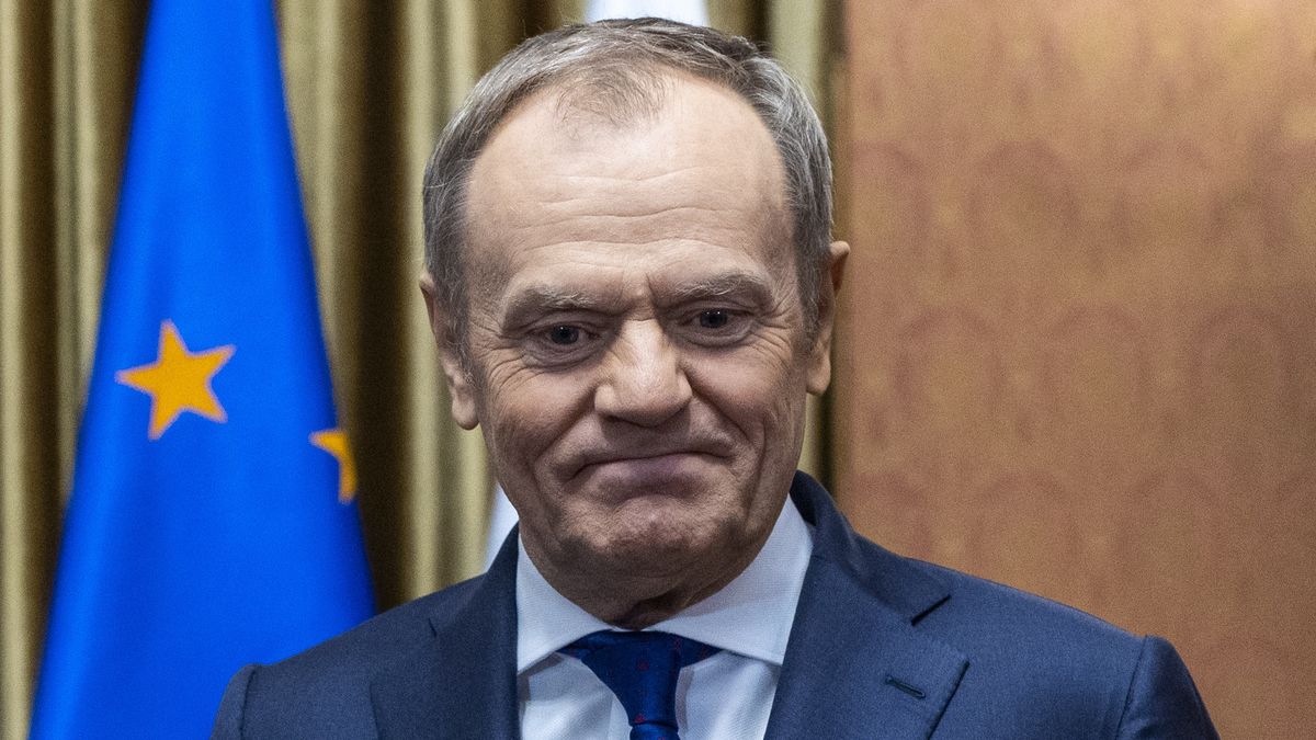 Prime Minister Donald Tusk (R) meets with the President of the European Council Antonio Costa. The politicians will discuss current topics on the EU agenda, including the priorities of Poland's presidency of the EU Council, which has just begun in Warsaw, Poland, on January 3, 2025  (Photo by Andrzej Iwanczuk/NurPhoto via Getty Images)